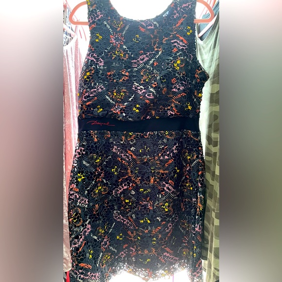 Desigual Lace Dress Hidden Zipper Sz 42 (Sz 6) - Picture 6 of 6